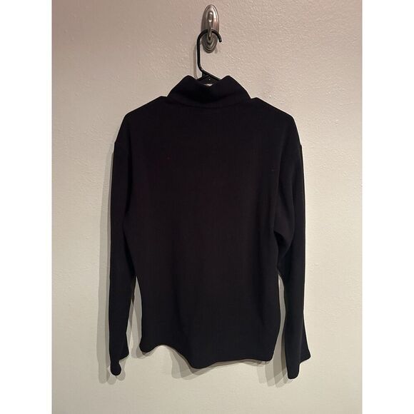 Patagonia Mens Medium Synchilla Mens Medium 1/4 Zip Pullover Black Lightweight - Picture 6 of 7